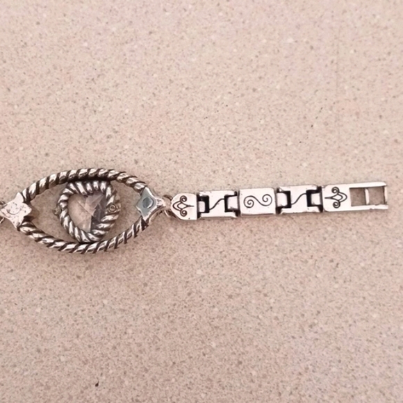 Brighton Crystal Heart Silver Link Bracelet - Picture 5 of 10